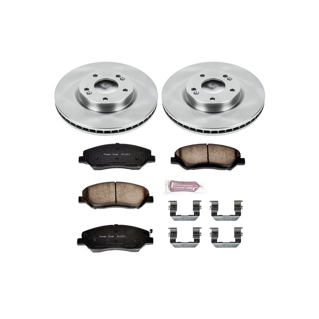 PowerStop KOE4665 - OE Stock Replacement Brake Pad and Rotor Kit