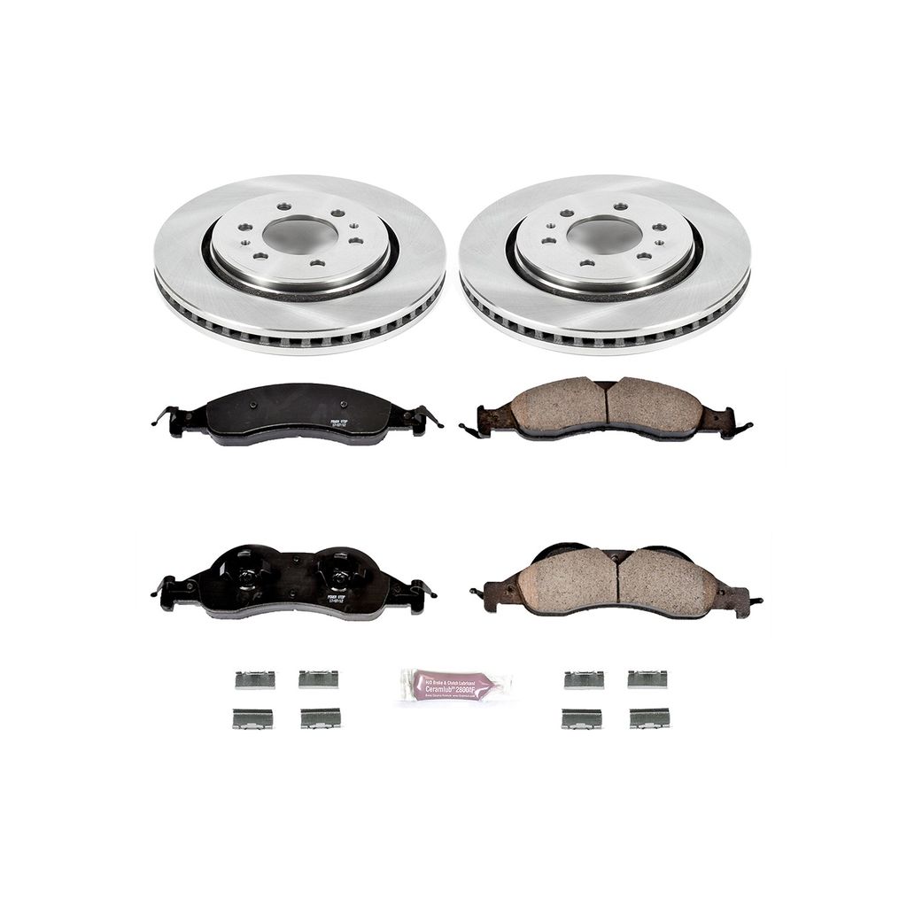 PowerStop KOE4682 - OE Stock Replacement Brake Pad and Rotor Kit