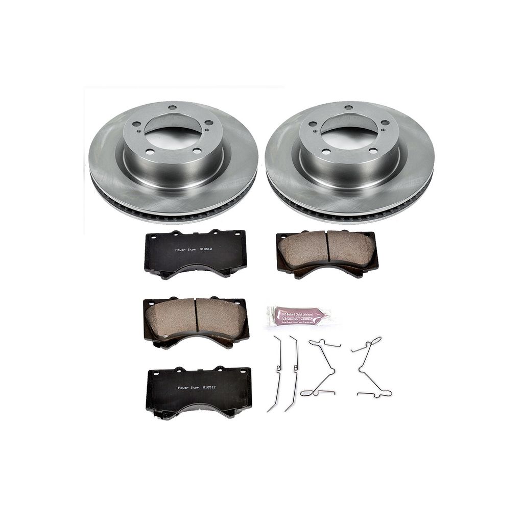 PowerStop KOE4696 - OE Stock Replacement Brake Pad and Rotor Kit