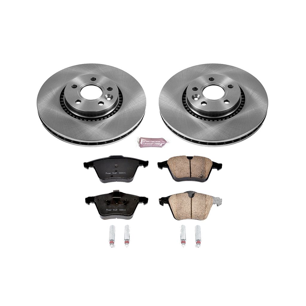 PowerStop KOE4698 - OE Stock Replacement Brake Pad and Rotor Kit
