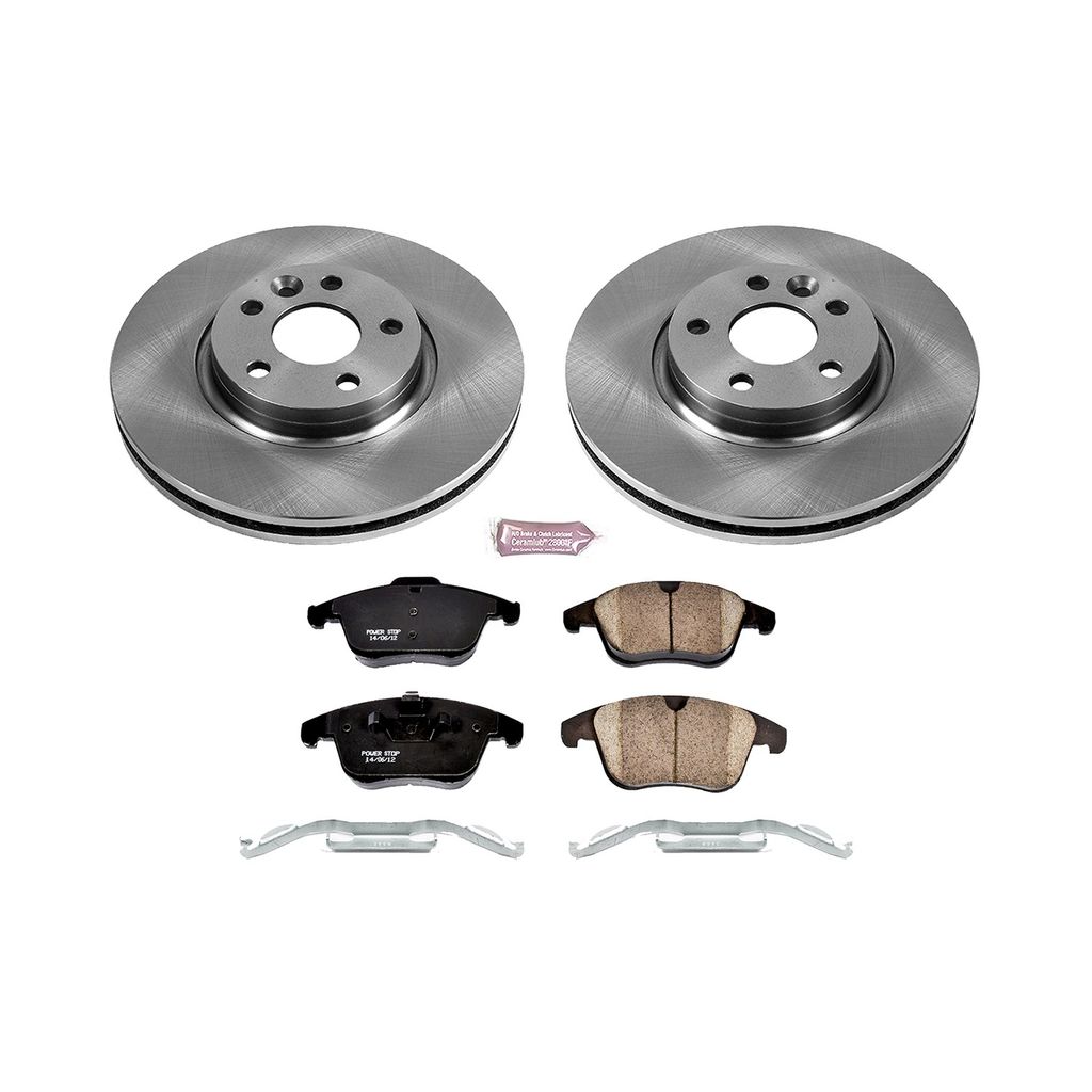 PowerStop KOE4700 - OE Stock Replacement Brake Pad and Rotor Kit