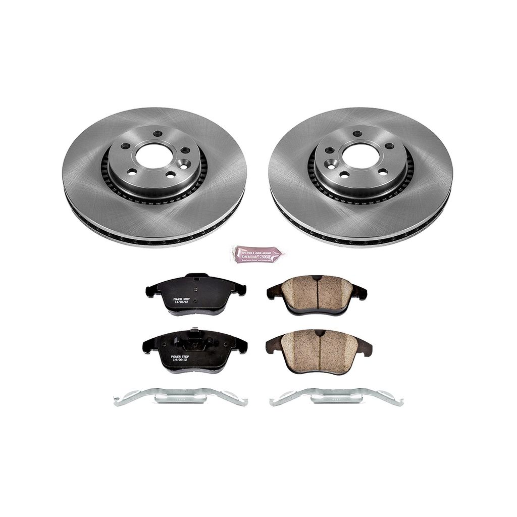 PowerStop KOE4701 - OE Stock Replacement Brake Pad and Rotor Kit