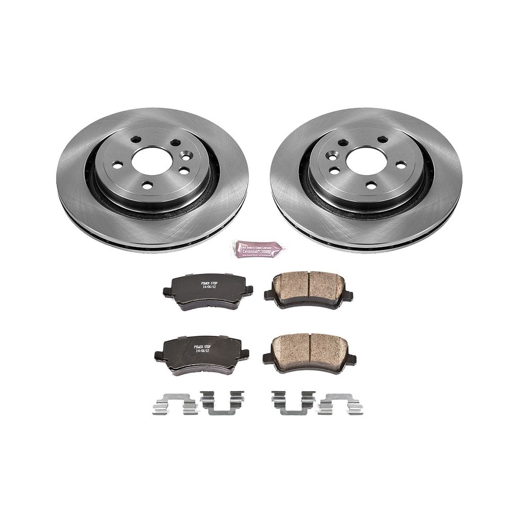 PowerStop KOE4702 - OE Stock Replacement Brake Pad and Rotor Kit