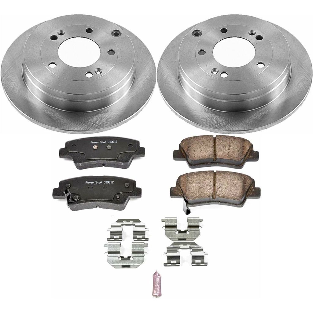 PowerStop KOE4710 - OE Stock Replacement Brake Pad and Rotor Kit