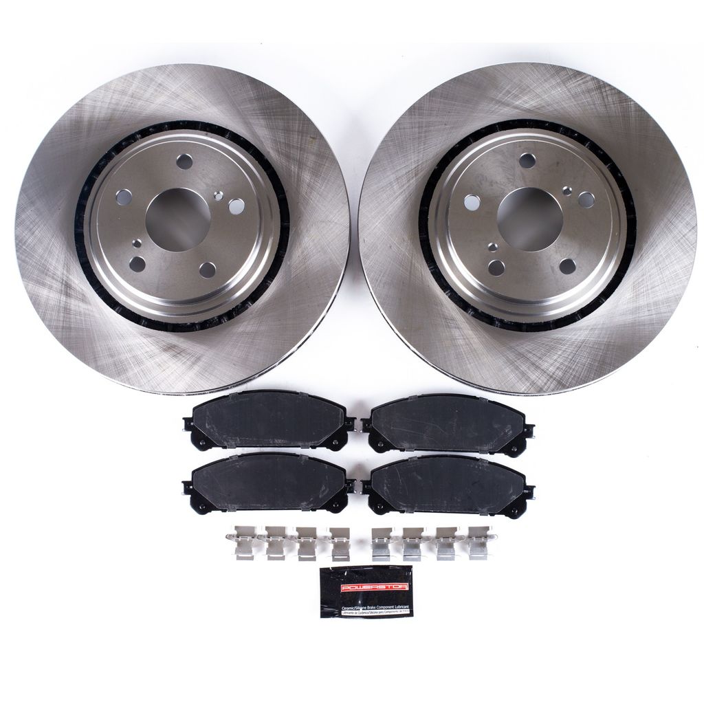 PowerStop KOE4713 - OE Stock Replacement Brake Pad and Rotor Kit