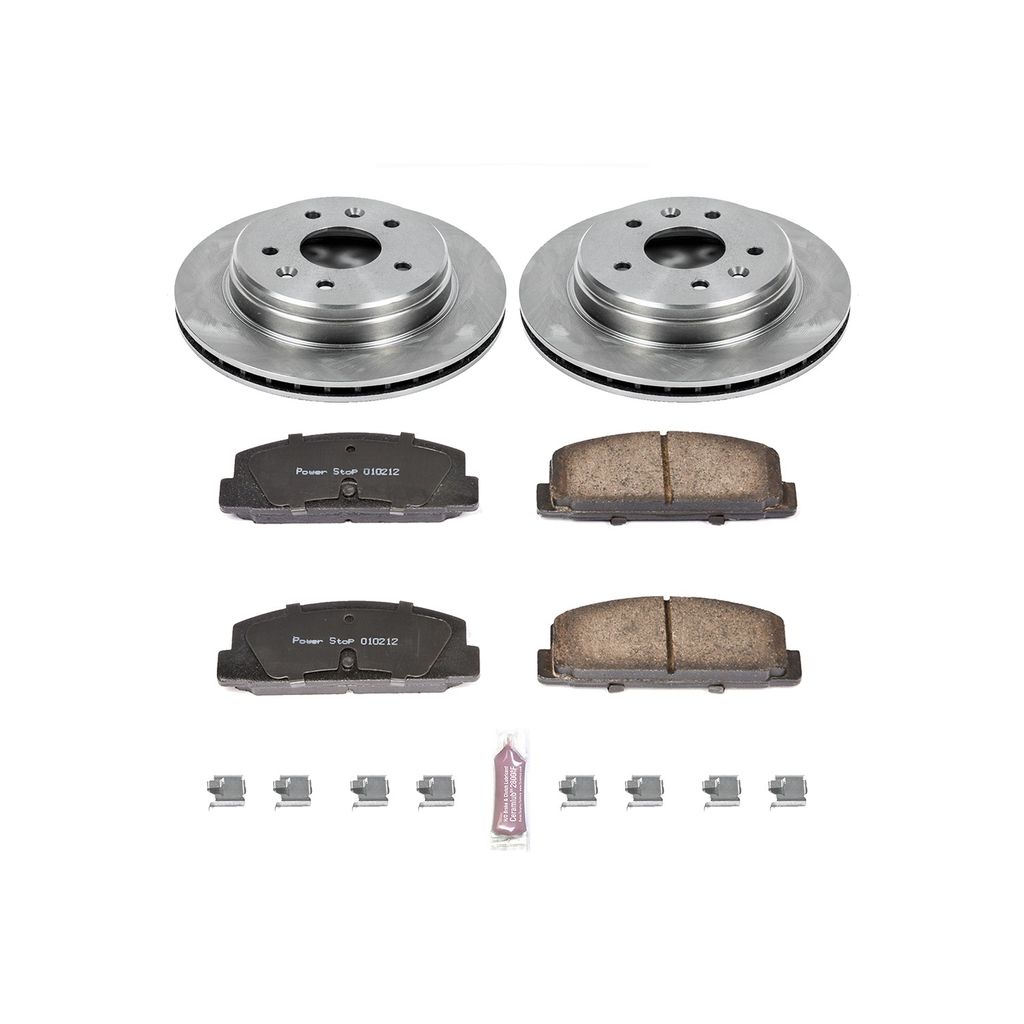 PowerStop KOE472 - OE Stock Replacement Brake Pad and Rotor Kit