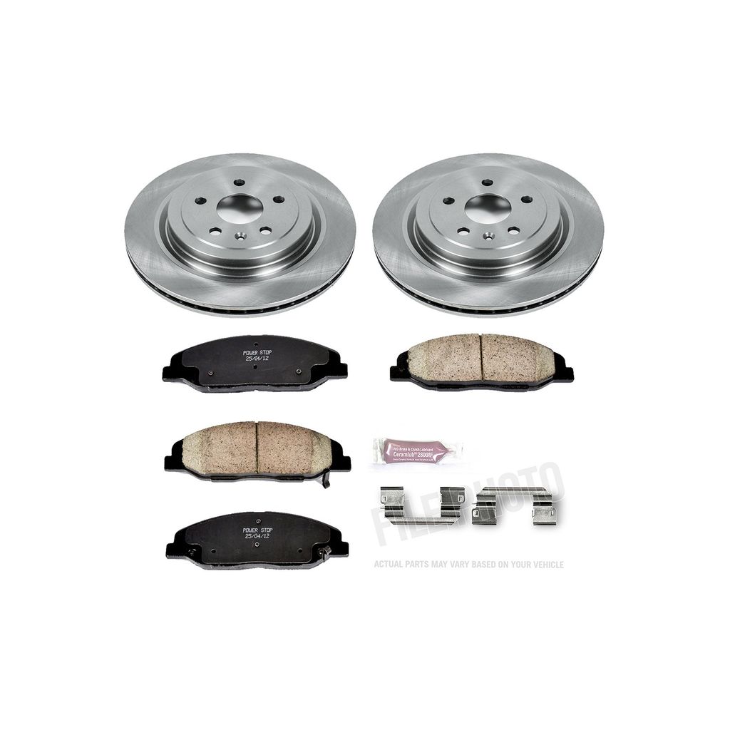 PowerStop KOE4723 - OE Stock Replacement Brake Pad and Rotor Kit
