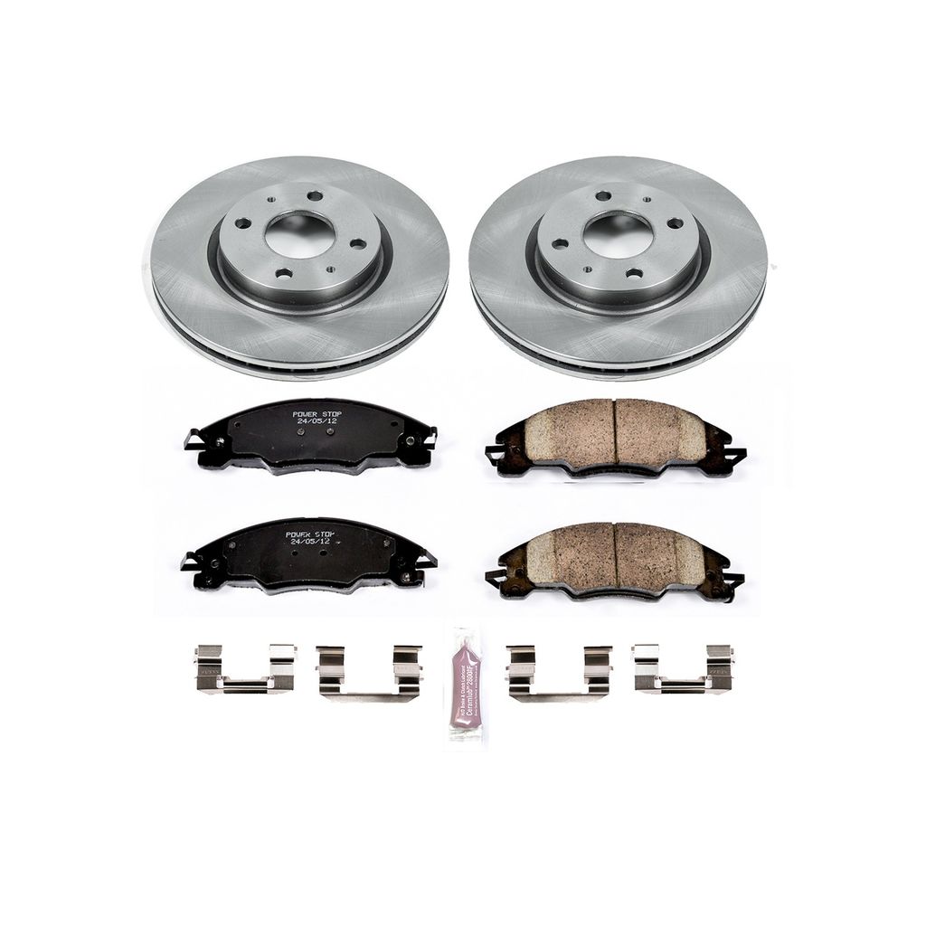 PowerStop KOE4726 - OE Stock Replacement Brake Pad and Rotor Kit