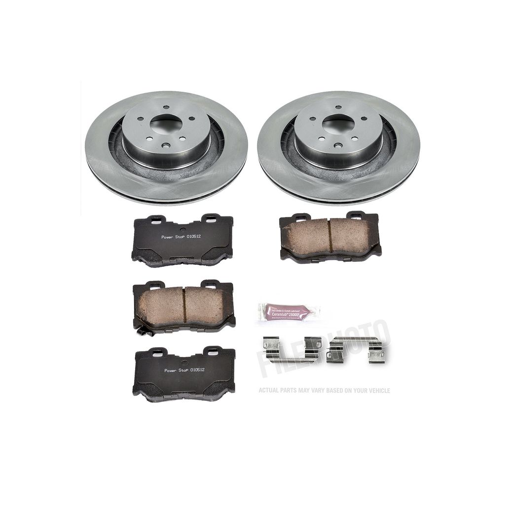 PowerStop KOE4732 - OE Stock Replacement Brake Pad and Rotor Kit