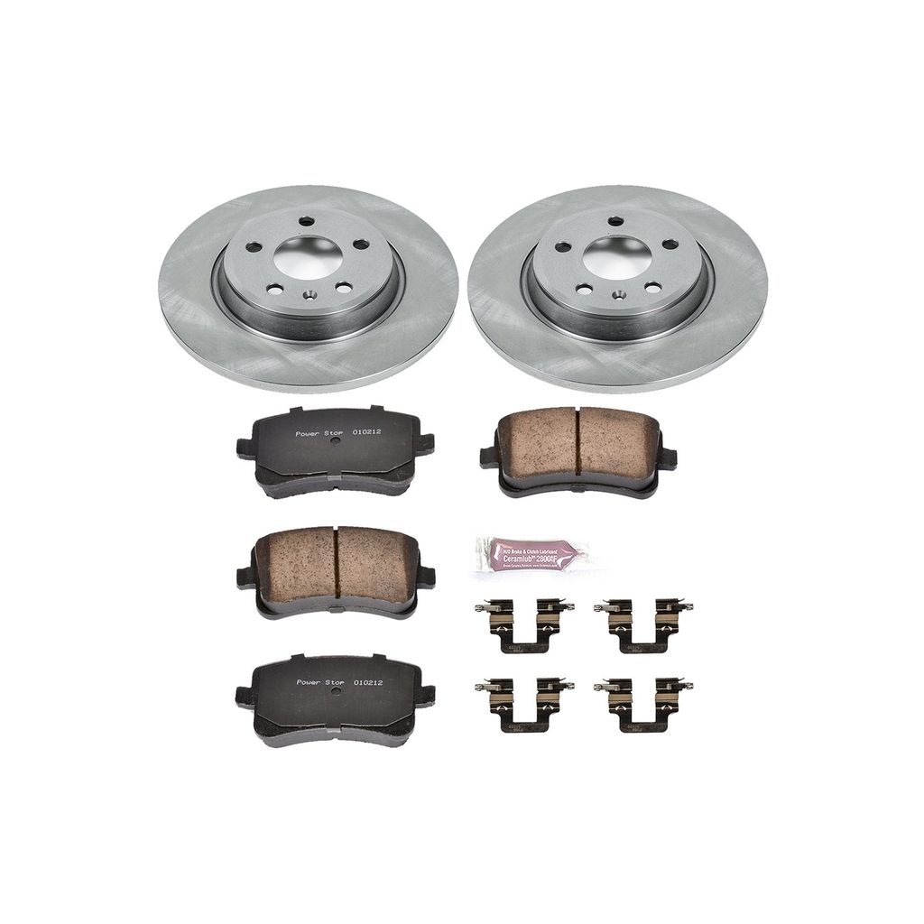 PowerStop KOE4745 - OE Stock Replacement Brake Pad and Rotor Kit