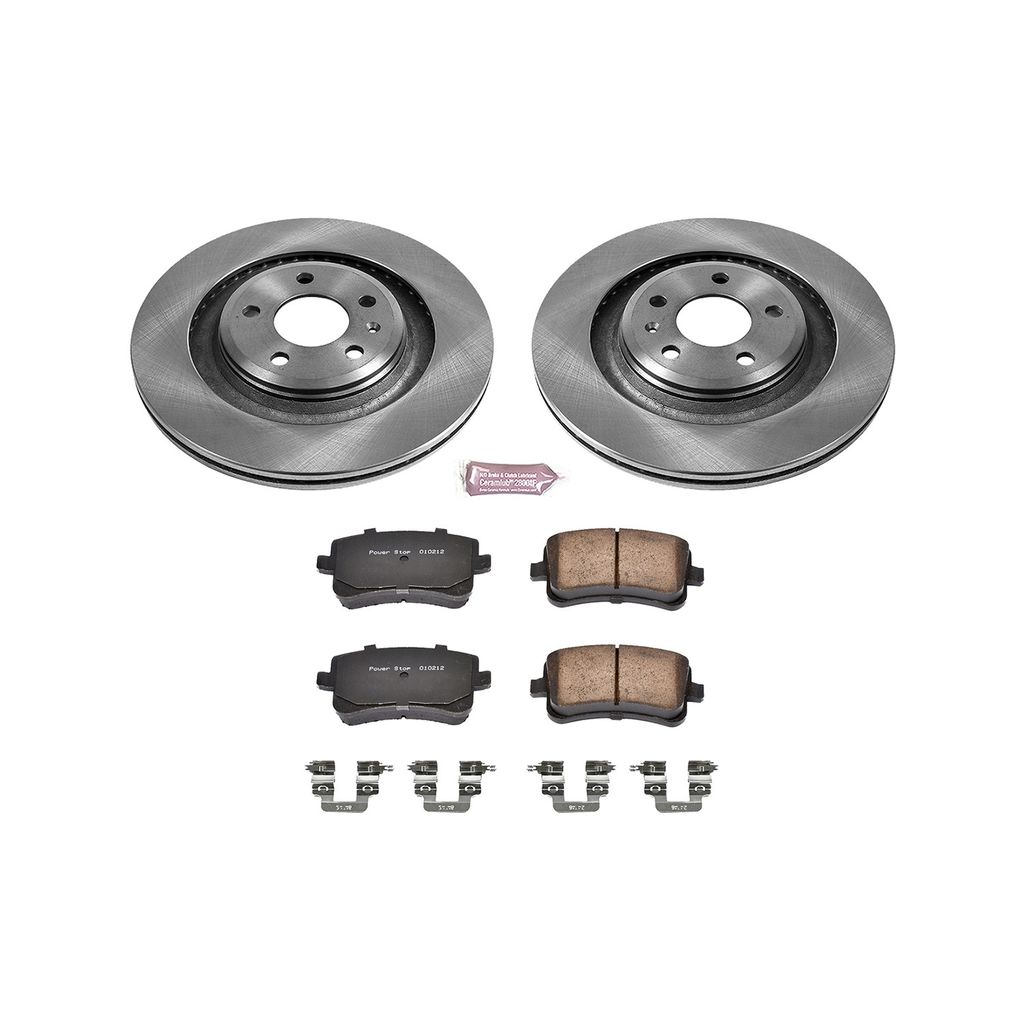 PowerStop KOE4746 - OE Stock Replacement Brake Pad and Rotor Kit
