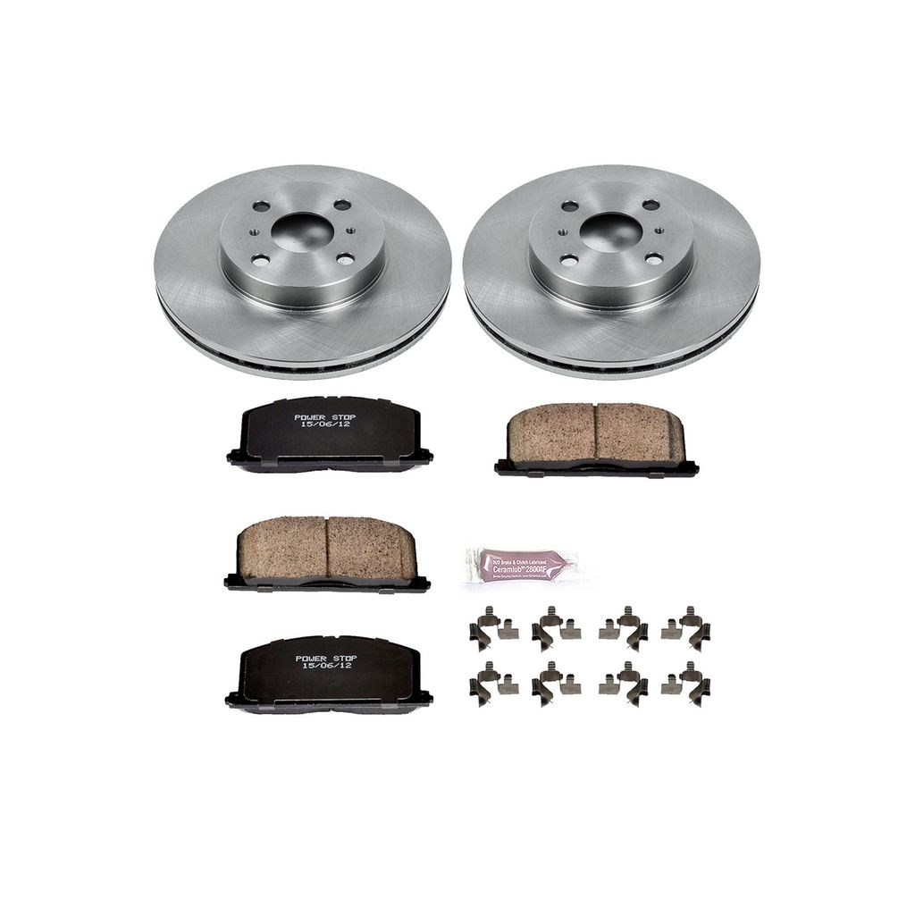 PowerStop KOE4780 - OE Stock Replacement Brake Pad and Rotor Kit
