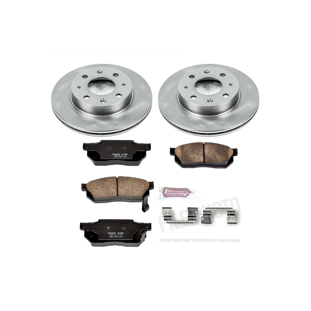 PowerStop KOE4795 - OE Stock Replacement Brake Pad and Rotor Kit