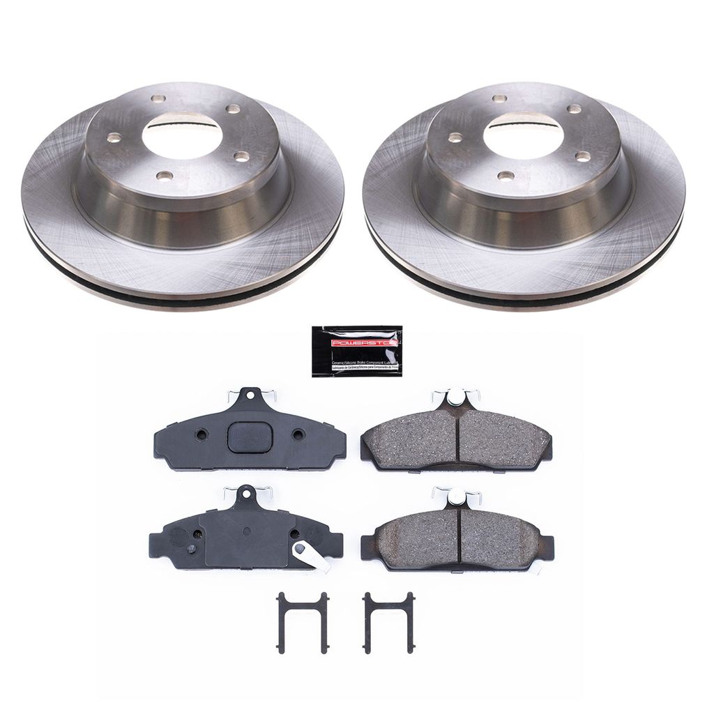 PowerStop KOE4810 - OE Stock Replacement Brake Pad and Rotor Kit