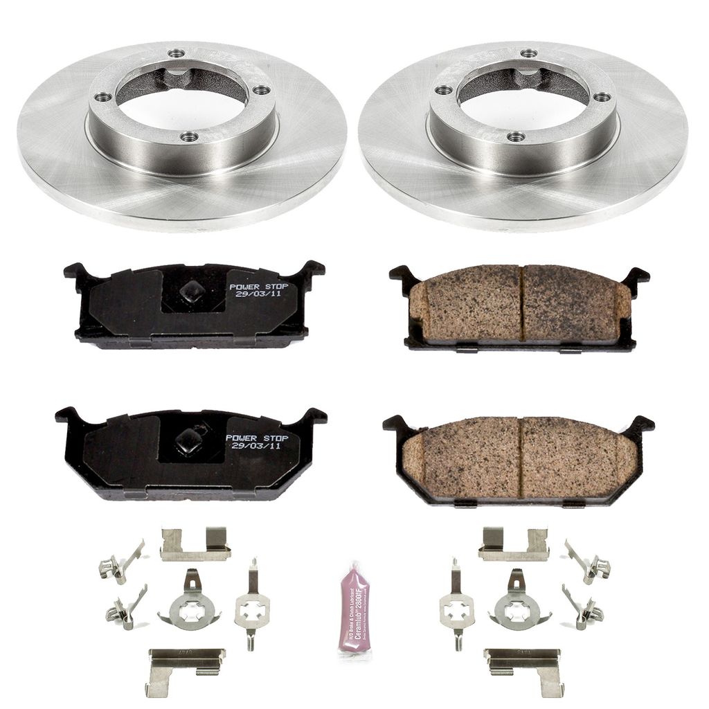 PowerStop KOE4811 - OE Stock Replacement Brake Pad and Rotor Kit