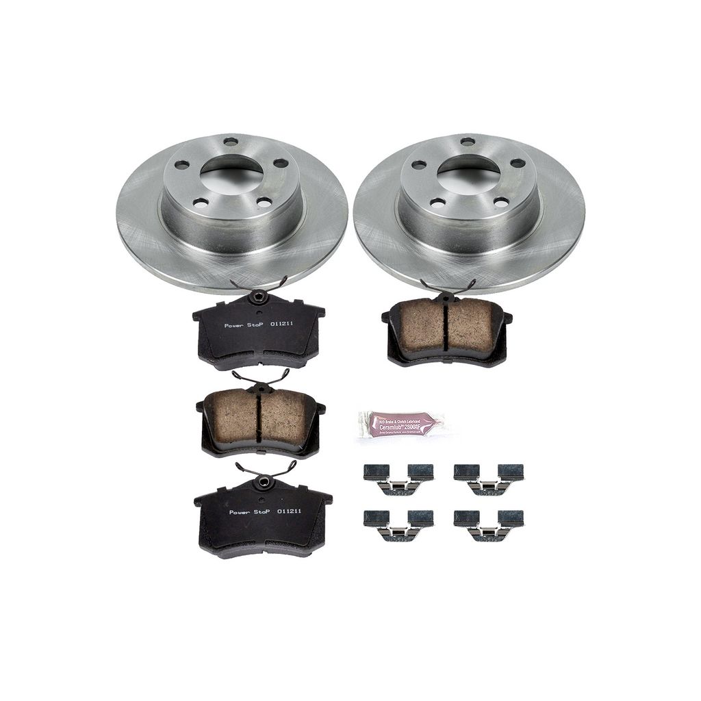 PowerStop KOE4845 - OE Stock Replacement Brake Pad and Rotor Kit
