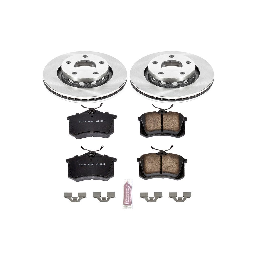 PowerStop KOE4848 - OE Stock Replacement Brake Pad and Rotor Kit