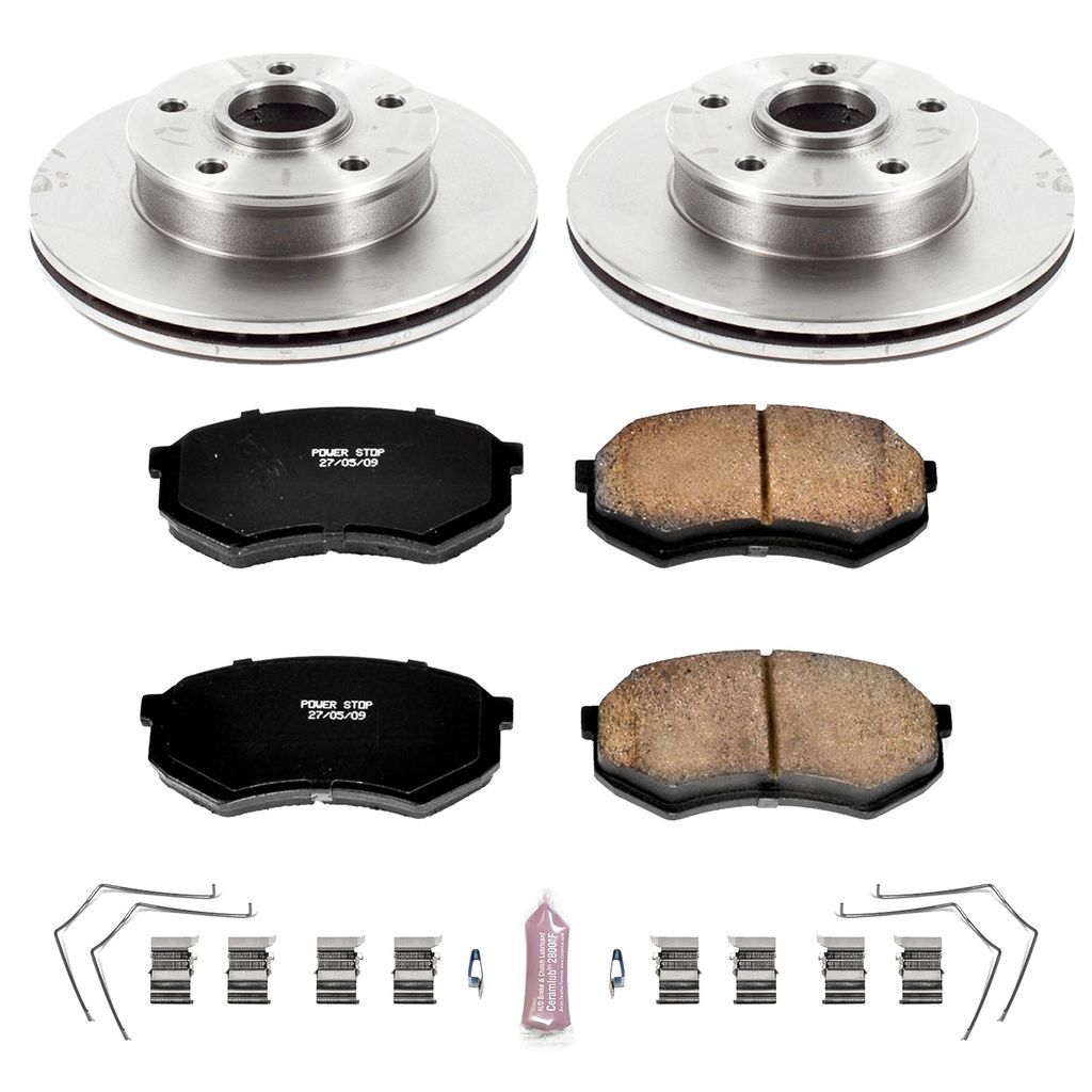 PowerStop KOE4886 - OE Stock Replacement Brake Pad and Rotor Kit