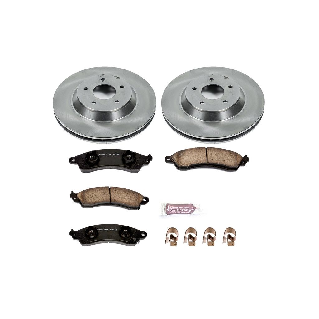 PowerStop KOE4913 - OE Stock Replacement Brake Pad and Rotor Kit