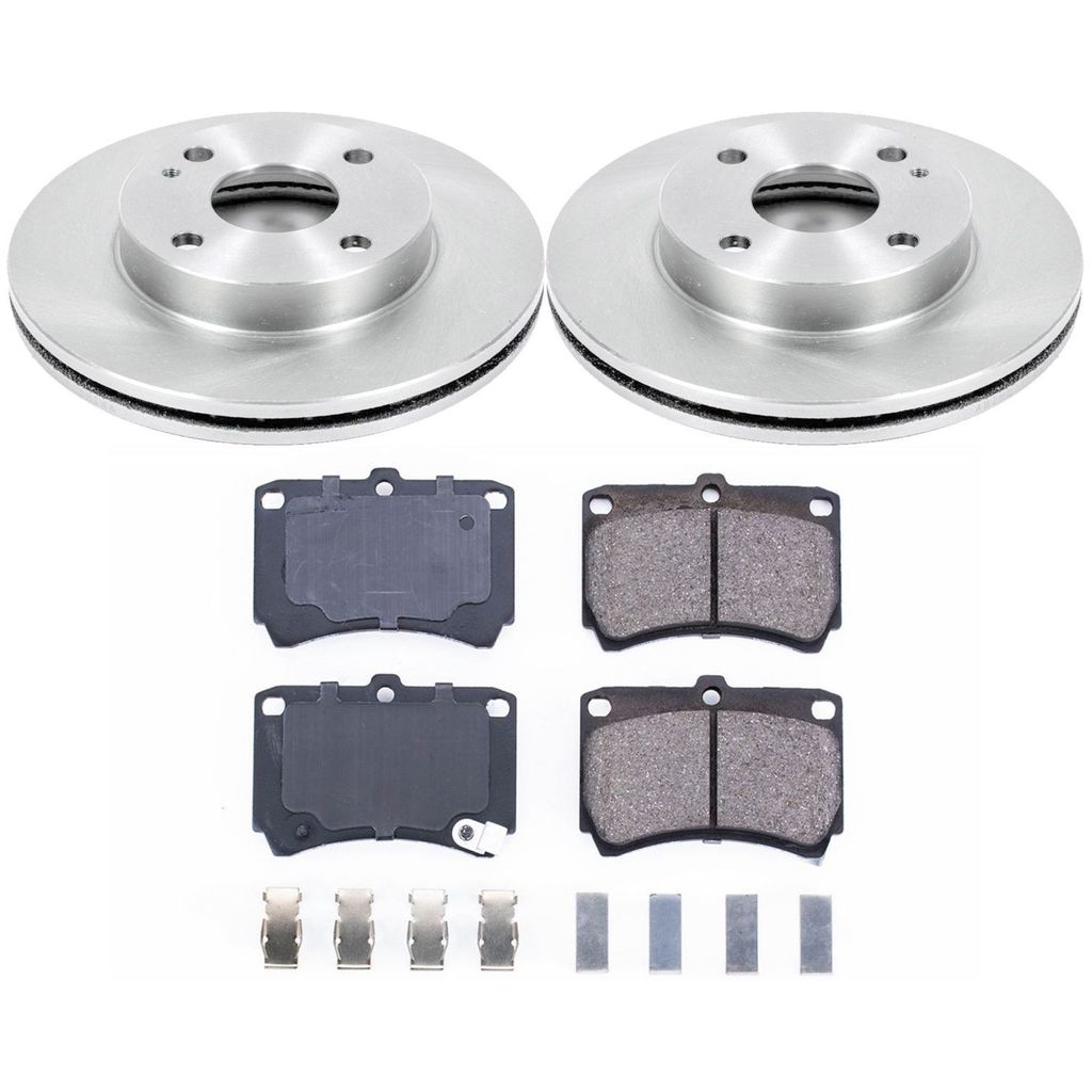 PowerStop KOE4933 - OE Stock Replacement Brake Pad and Rotor Kit