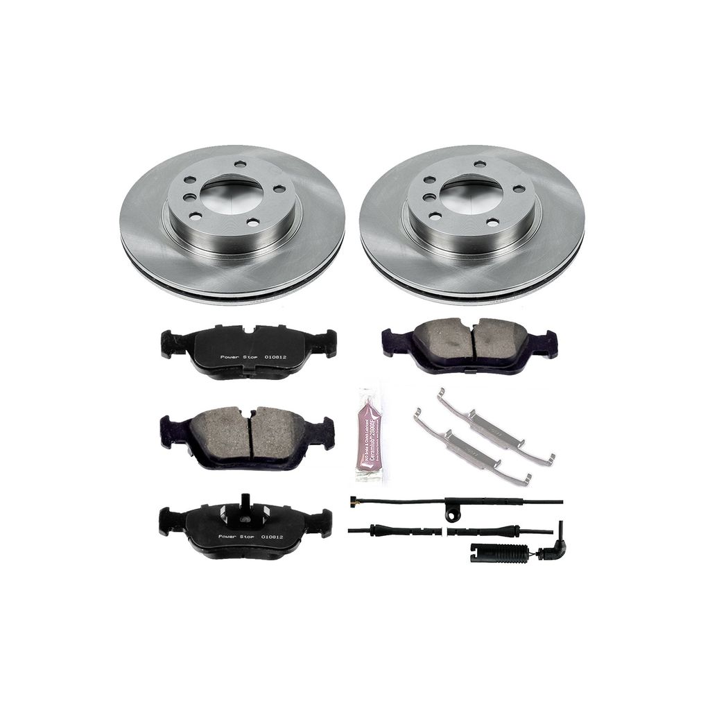 PowerStop KOE497 - OE Stock Replacement Brake Pad and Rotor Kit