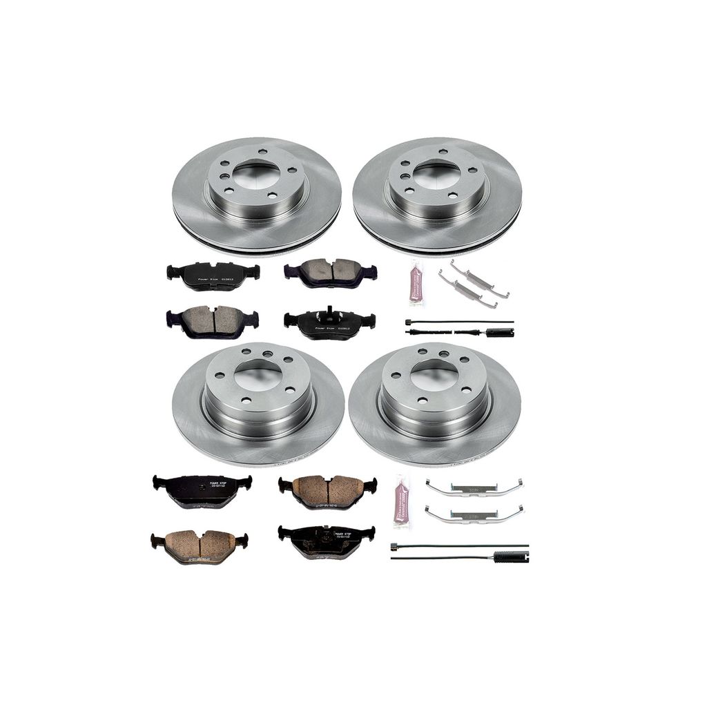 PowerStop KOE498 - OE Stock Replacement Brake Pad and Rotor Kit