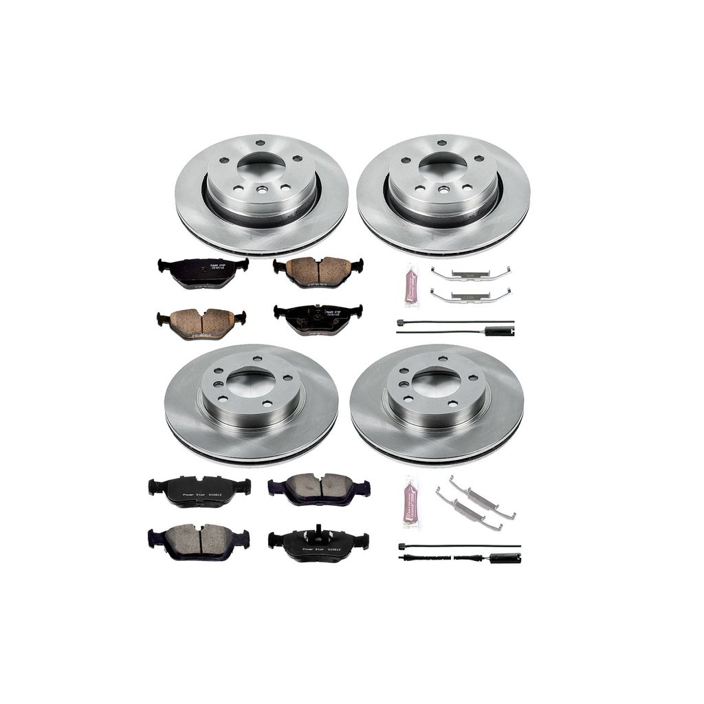 PowerStop KOE499 - OE Stock Replacement Brake Pad and Rotor Kit