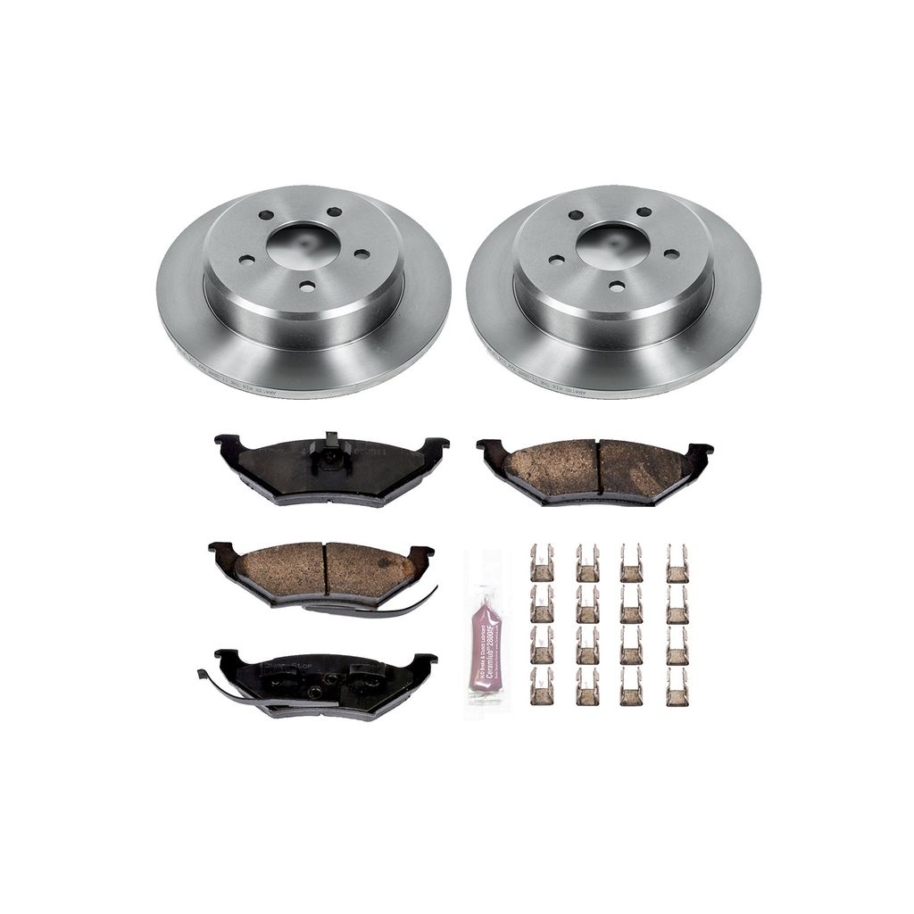 PowerStop KOE4994 - OE Stock Replacement Brake Pad and Rotor Kit