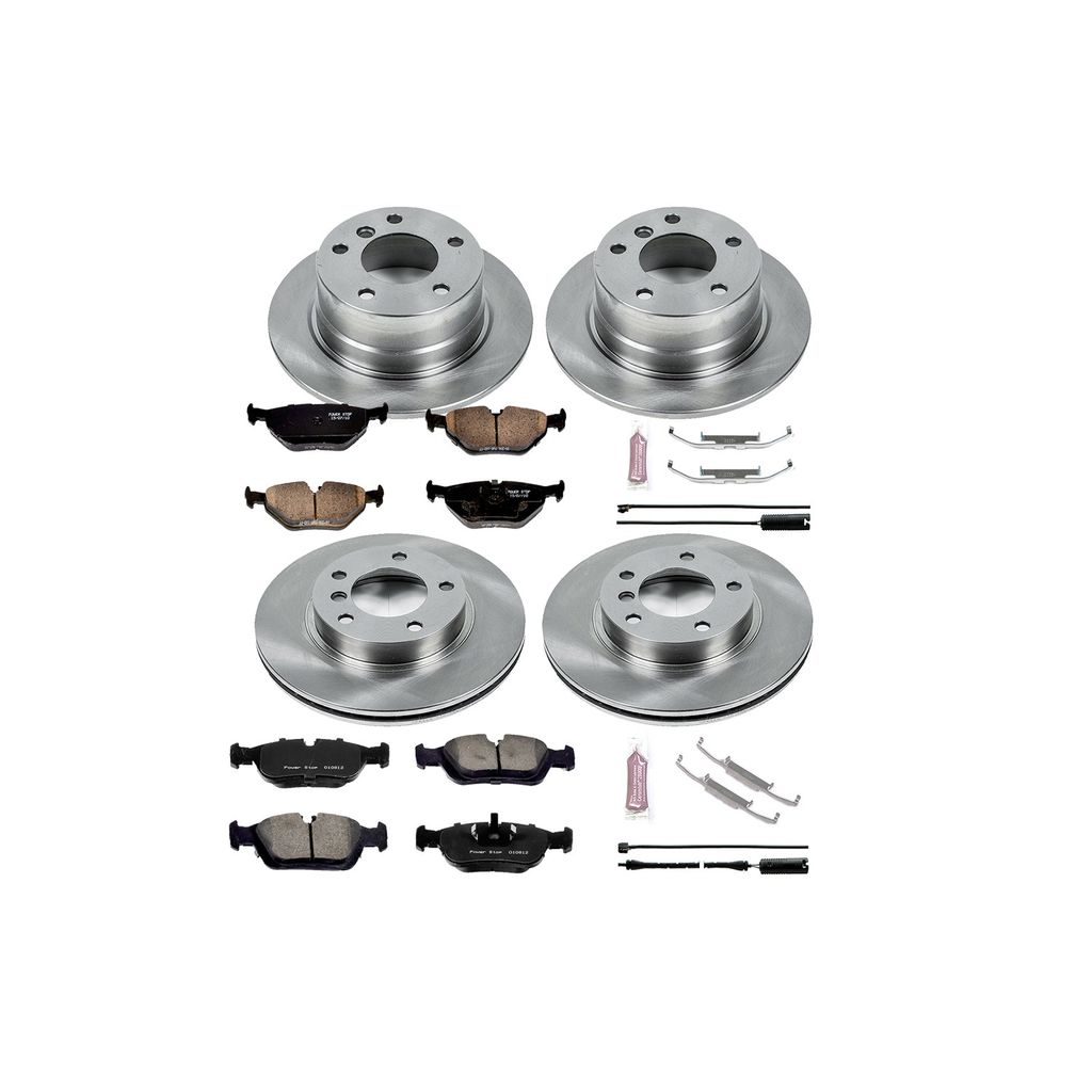 PowerStop KOE500 - OE Stock Replacement Brake Pad and Rotor Kit