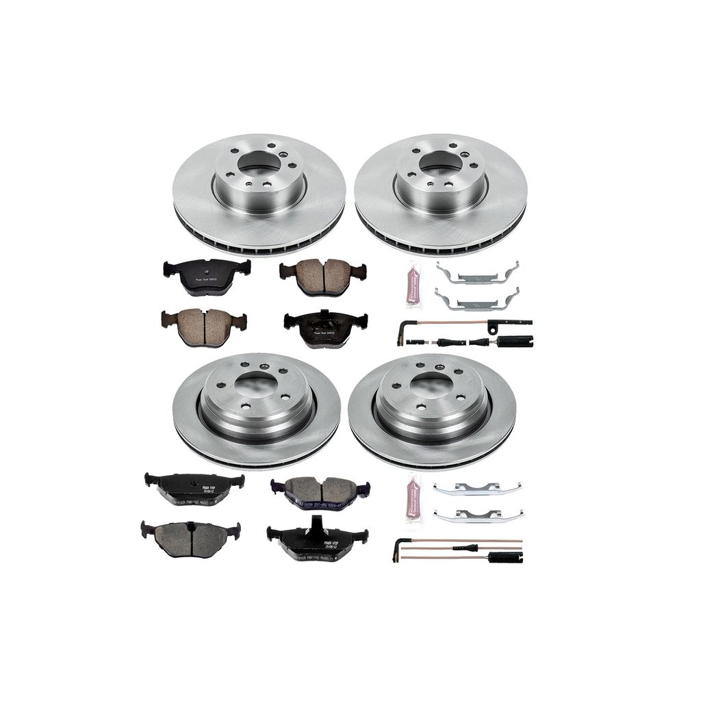 PowerStop KOE505 - OE Stock Replacement Brake Pad and Rotor Kit