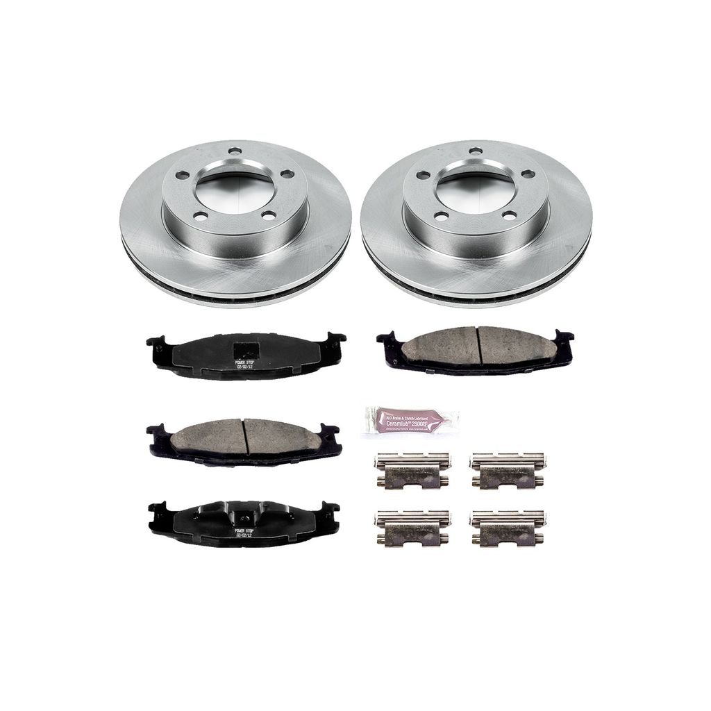 PowerStop KOE5067 - OE Stock Replacement Brake Pad and Rotor Kit