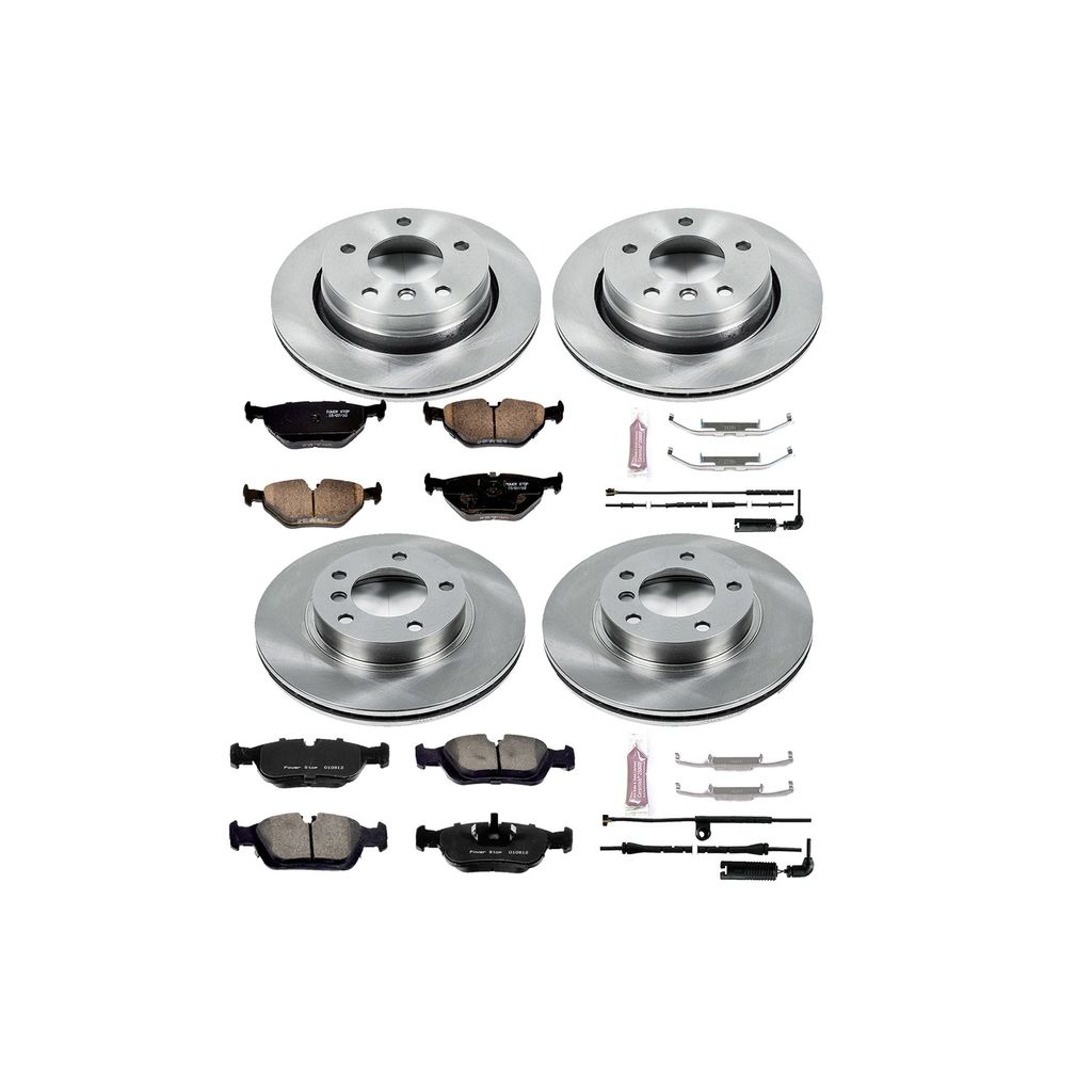 PowerStop KOE507 - OE Stock Replacement Brake Pad and Rotor Kit