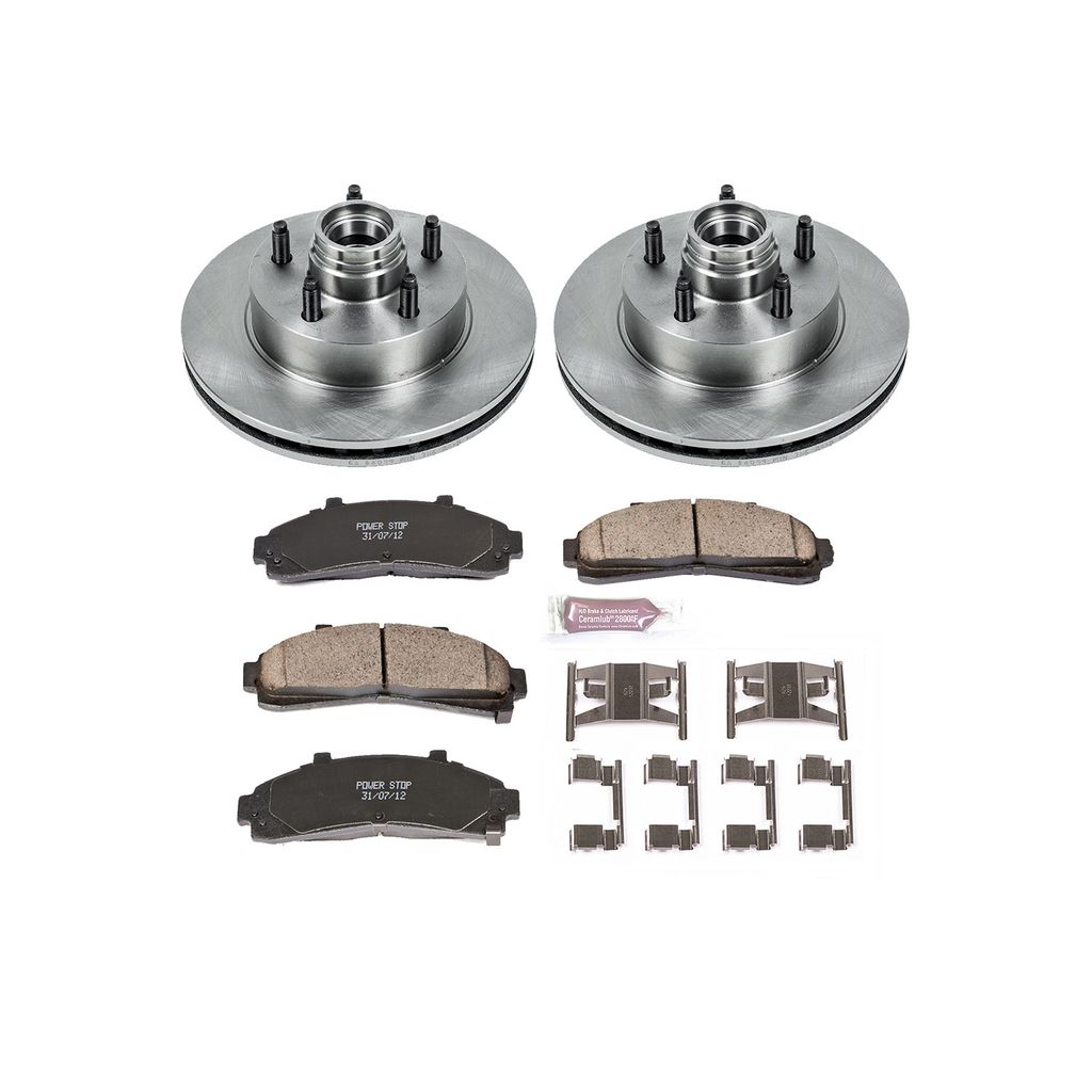 PowerStop KOE5083 - OE Stock Replacement Brake Pad and Rotor Kit