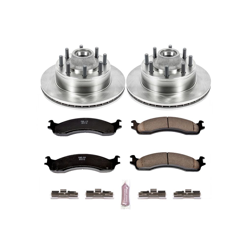 PowerStop KOE5087 - OE Stock Replacement Brake Pad and Rotor Kit