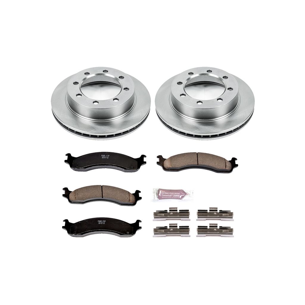 PowerStop KOE5089 - OE Stock Replacement Brake Pad and Rotor Kit