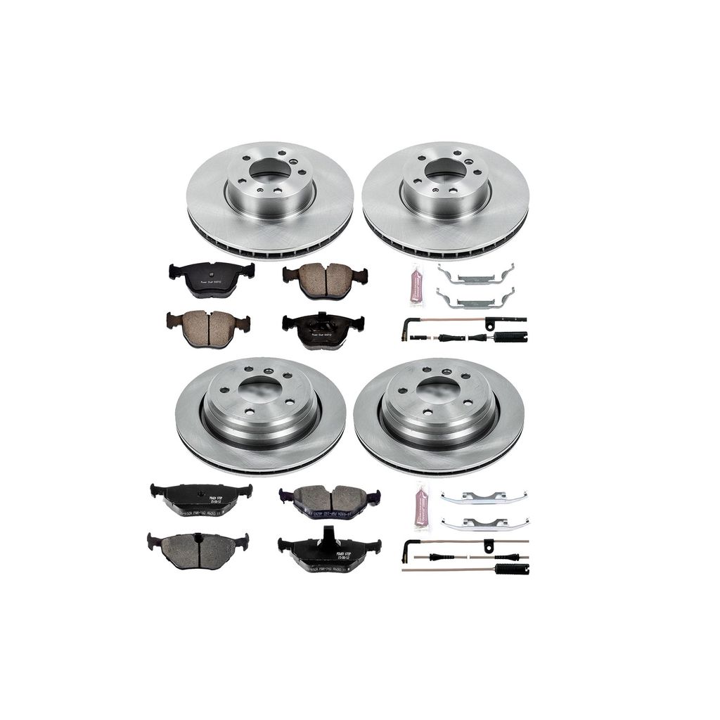 PowerStop KOE509 - OE Stock Replacement Brake Pad and Rotor Kit