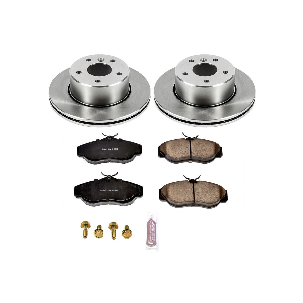 PowerStop KOE5106 - OE Stock Replacement Brake Pad and Rotor Kit