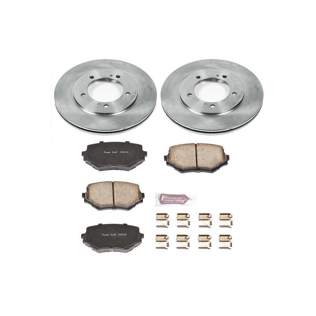 PowerStop KOE5109 - OE Stock Replacement Brake Pad and Rotor Kit