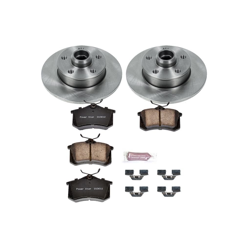 PowerStop KOE512 - OE Stock Replacement Brake Pad and Rotor Kit