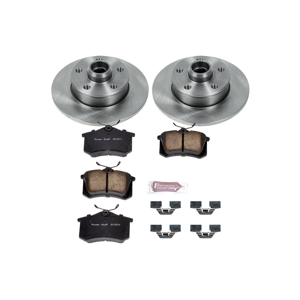 PowerStop KOE513 - OE Stock Replacement Brake Pad and Rotor Kit