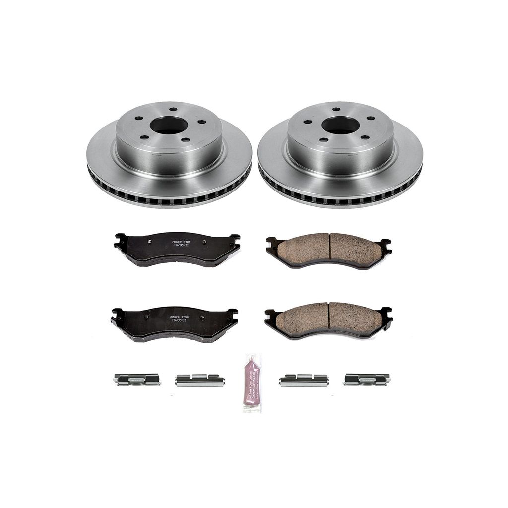 OE Stock Replacement Brake Pad and Rotor Kit