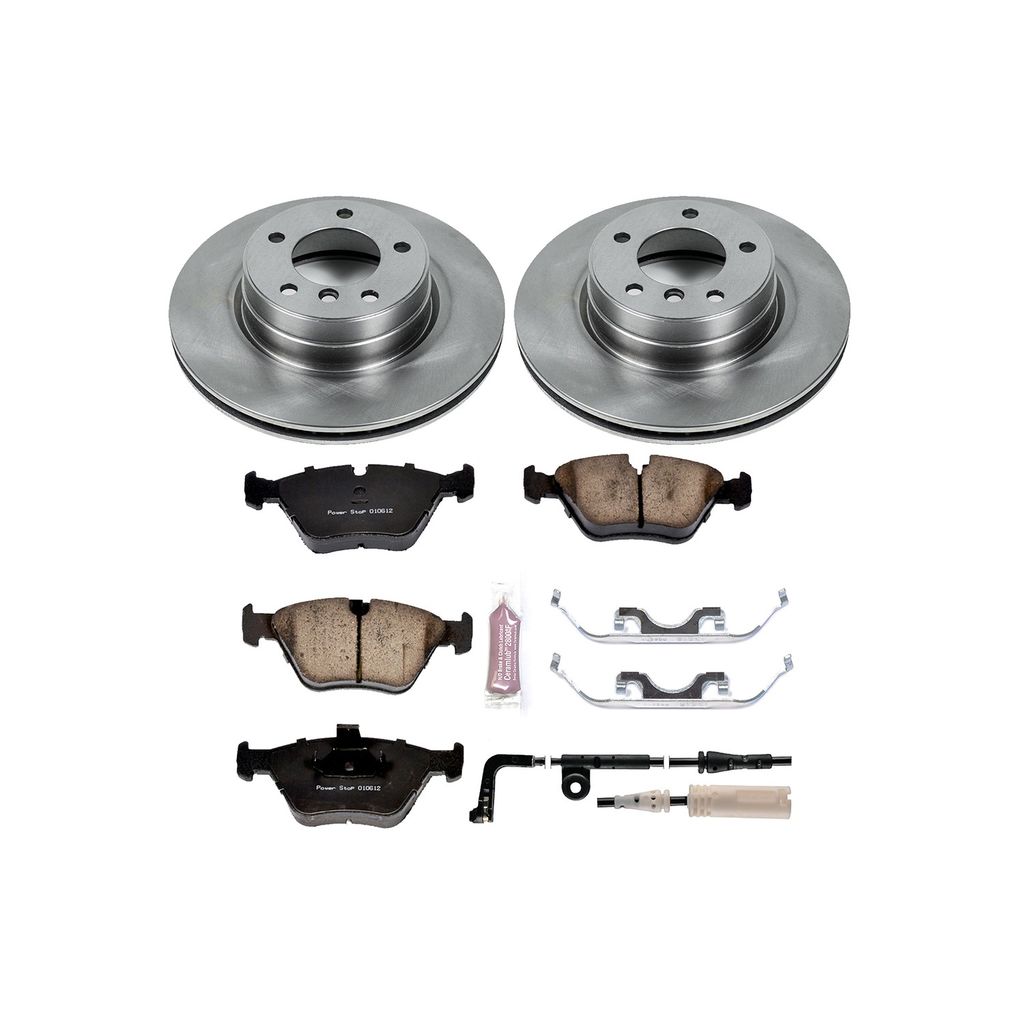 PowerStop KOE5156 - OE Stock Replacement Brake Pad and Rotor Kit