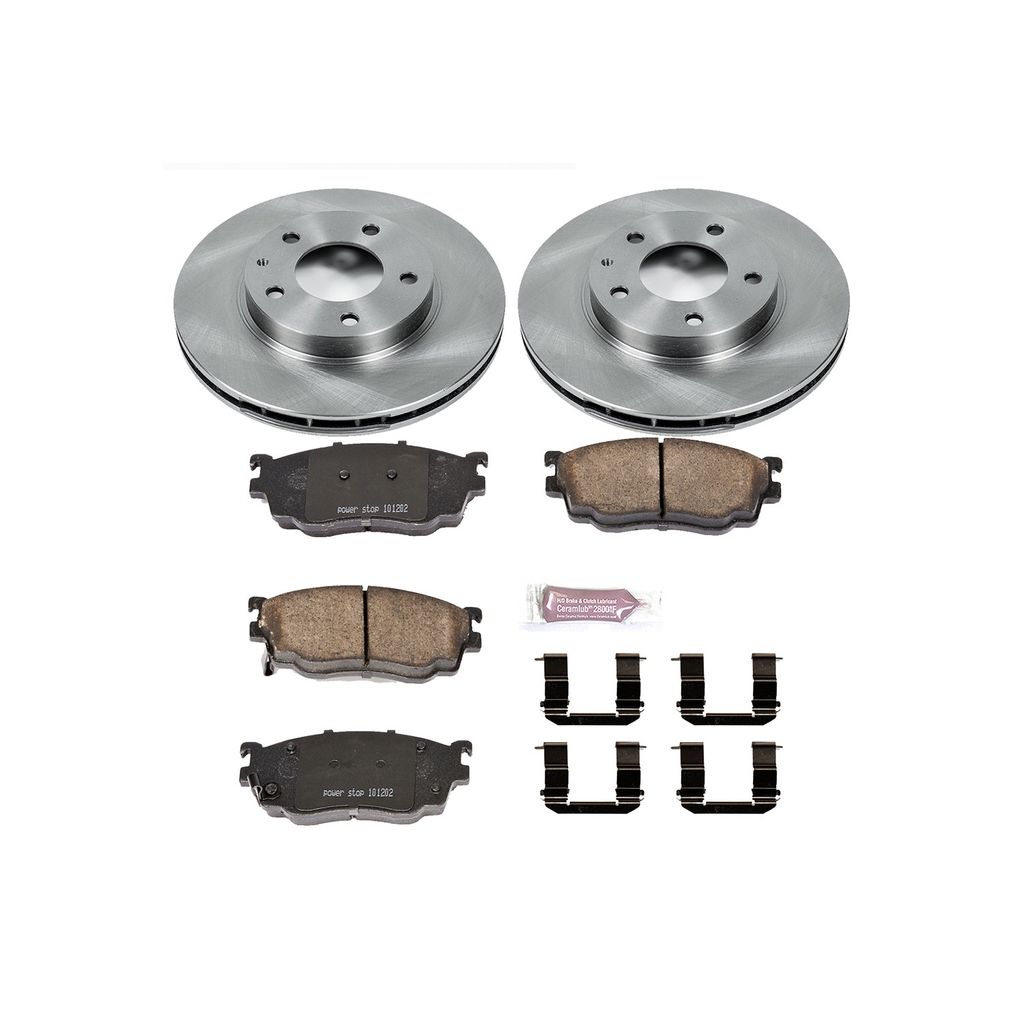 PowerStop KOE5169 - OE Stock Replacement Brake Pad and Rotor Kit