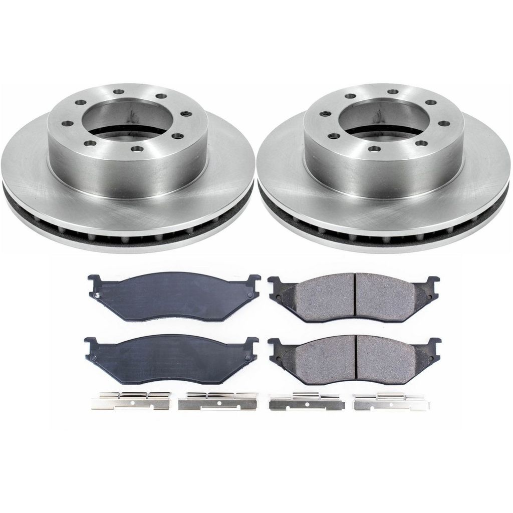 PowerStop KOE5185 - OE Stock Replacement Brake Pad and Rotor Kit