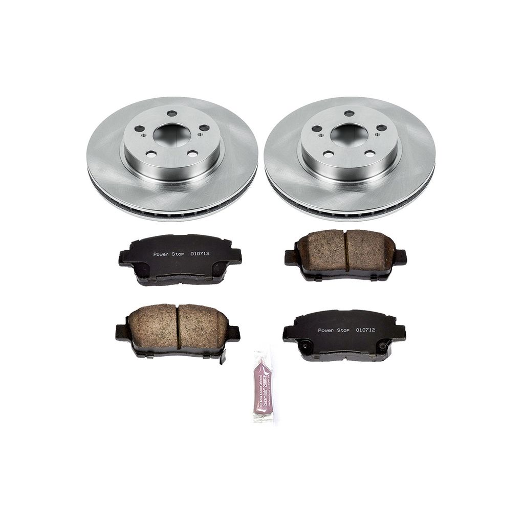 PowerStop KOE5219 - OE Stock Replacement Brake Pad and Rotor Kit