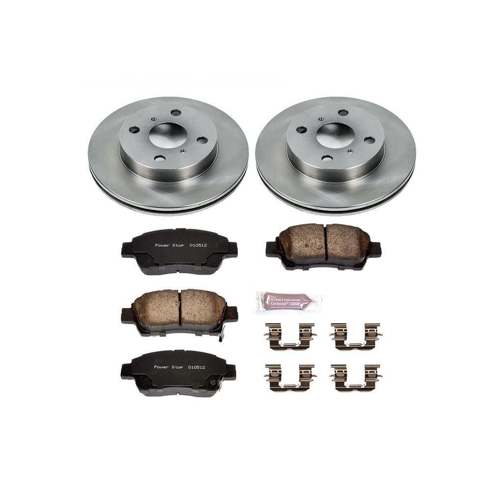 PowerStop KOE5223 - OE Stock Replacement Brake Pad and Rotor Kit