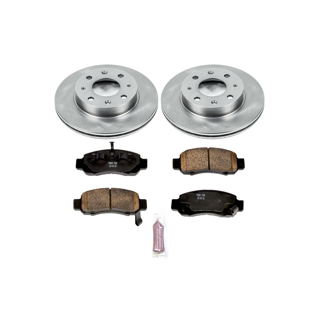 PowerStop KOE5224 - OE Stock Replacement Brake Pad and Rotor Kit