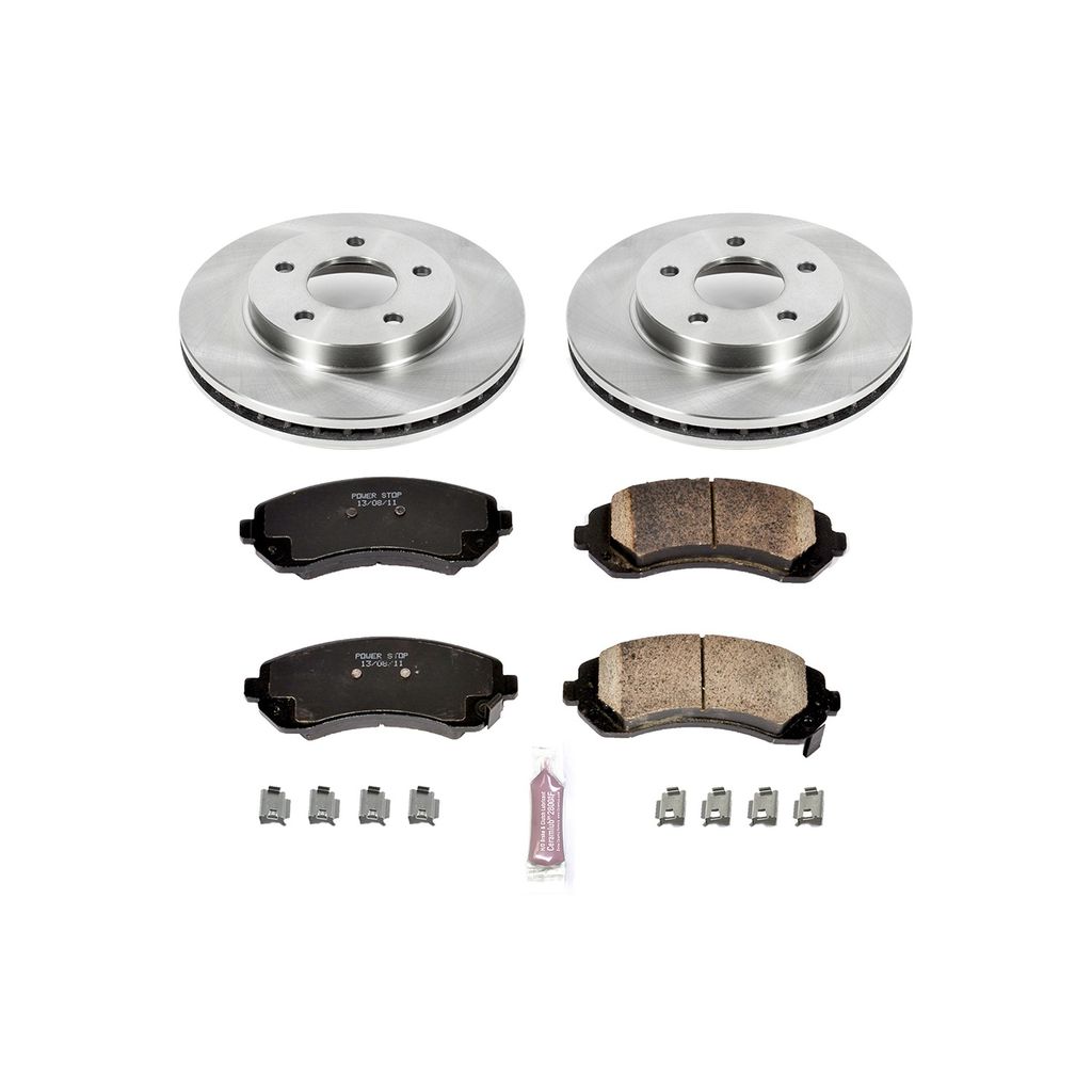 PowerStop KOE5233 - OE Stock Replacement Brake Pad and Rotor Kit