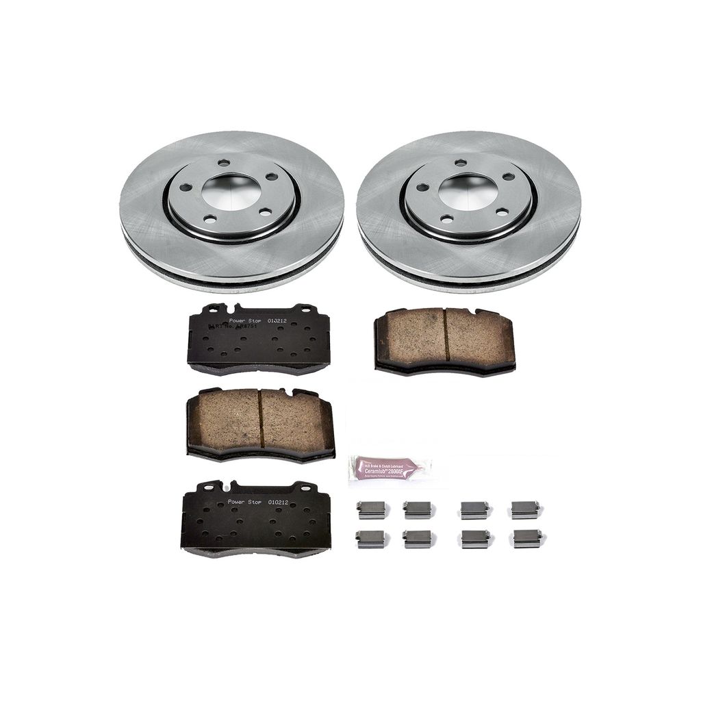 PowerStop KOE5244 - OE Stock Replacement Brake Pad and Rotor Kit