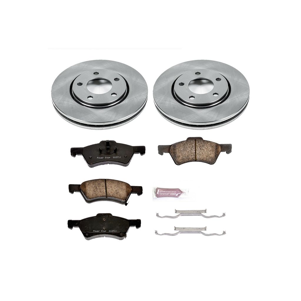 OE Stock Replacement Brake Pad and Rotor Kit